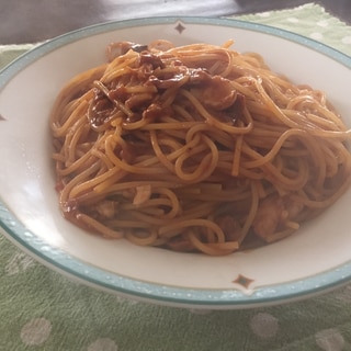 簡単ランチ ドリアソースでミートスパゲッティ